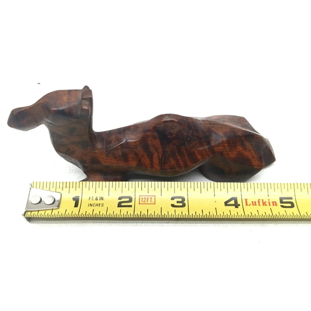 Hand‎ Carved Moroccan Thuya Wood Camel, Hand Carved Decor, Wood Art /5